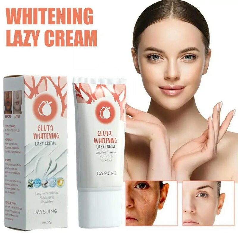 10 pz/lotto Lazy Moisturizing Lifting Skin Repairing Acne Cream Brightening Body Skin carnagione sbiancante cura del viso