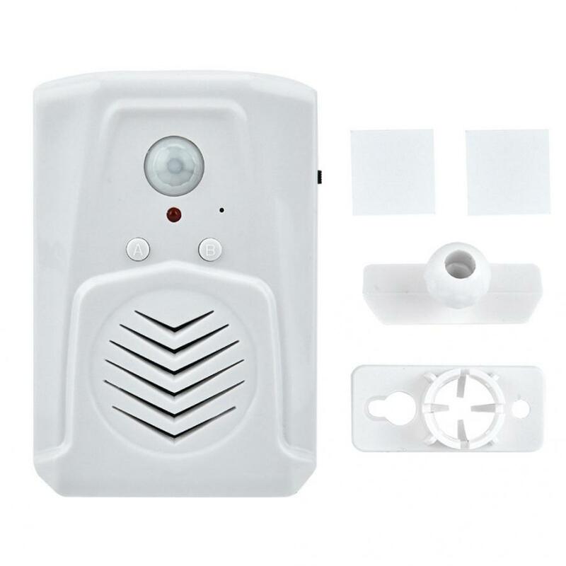 MP3 Downloadable Wireless PIR Motion Sensor Activated Player Infrared Doorbell Shop Store Welcome Voice Reminder with USB Cable