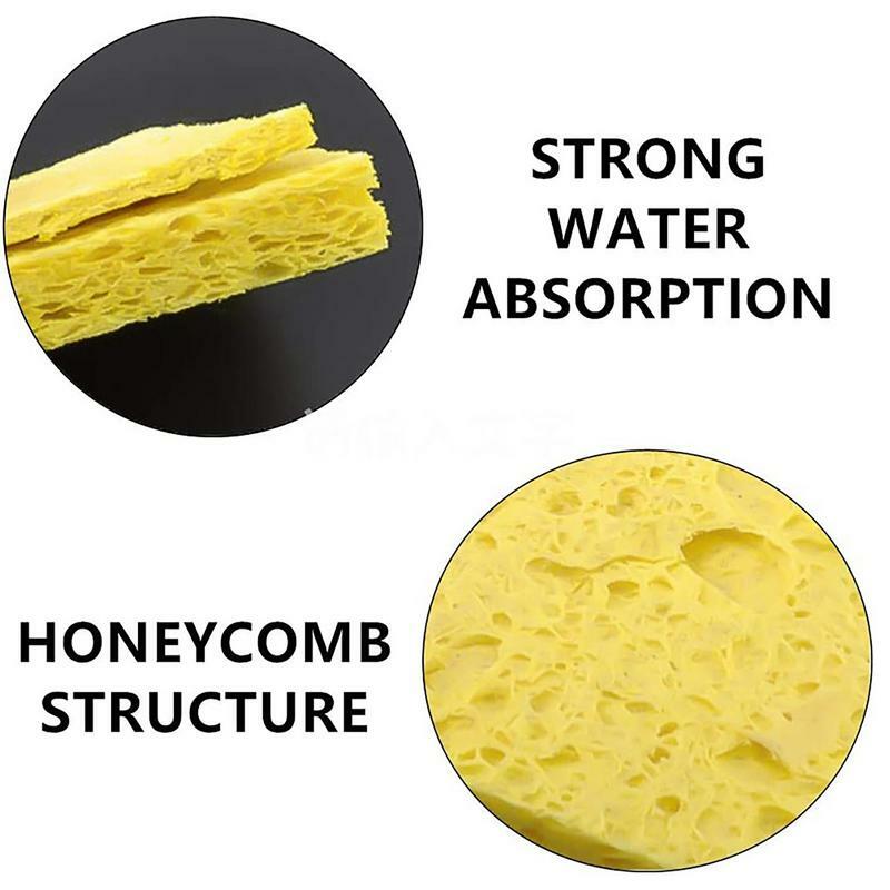 1PC Soldering Iron Sponge Yellow High Temperature Cleaning Sponge For Electric Welding Soldering Iron Tip Welding Clean Pads