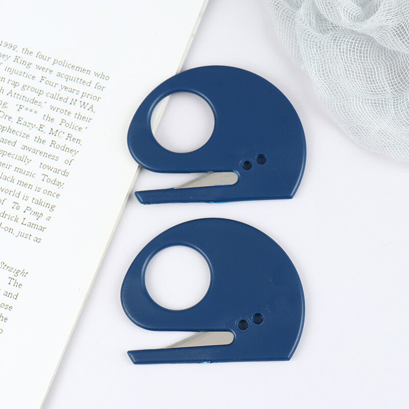 Mini couteau à lettres en plastique, ouvre-enveloppe de courrier, coupe-papier de sécurité, 2 pièces