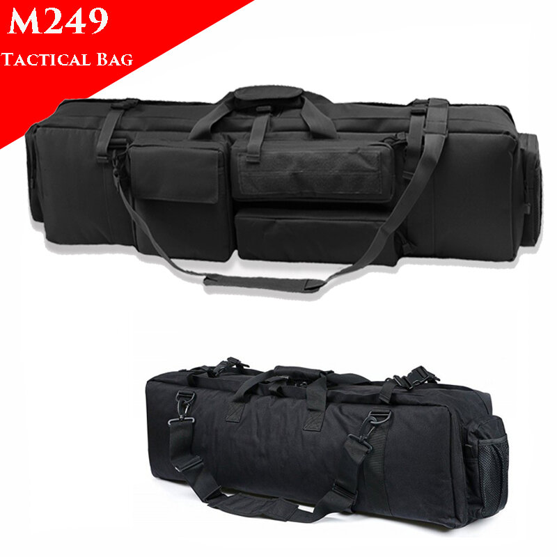 M249 Tactical Hunting Rifle Bag Gun Carry Shoulder Bag Airsoft Air Gun Army Bag Military Shooting Protection Case Nylon Bag