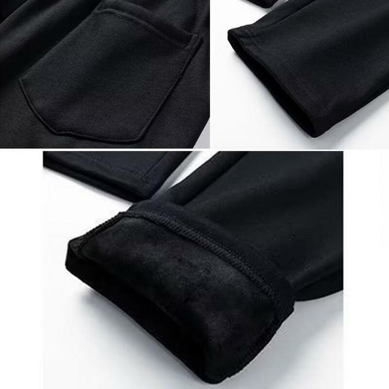 Мужские уличные спортивные штаны для отдыха мужские ветрозащитные штаны для бега на флисовой подкладке с эластичным поясом и карманами на шнурке для осени