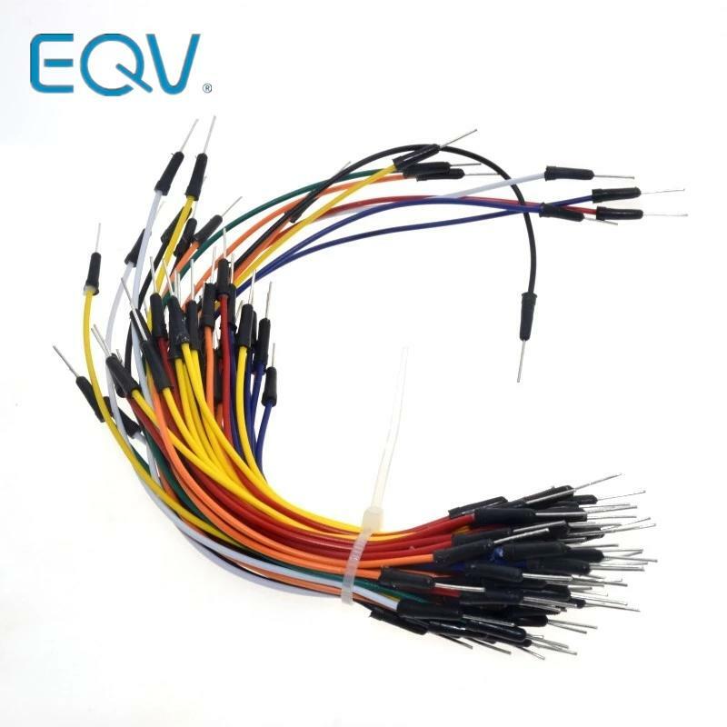 65pcs/Lot New Solderless Flexible Breadboard Jumper wires Cables Bread plate line