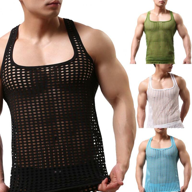 Unterhemd Nachtwäsche Männer Unterwäsche Sexy Mesh Trendy Japan Stil Fisch Net Unterhemd