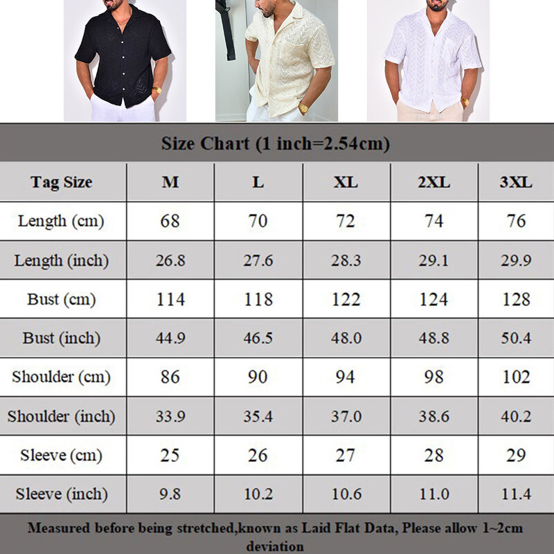 Knitted Tops Knitted Shirt Daily Jacquard Crochet Lapel Short Sleeve Summer Trendy Breathable Vintage Beach Style