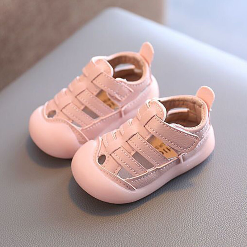 Sandales coordonnantes à semelle souple pour bébés et jeunes enfants, chaussures de marche décontractées pour enfants, 0 à 3 ans