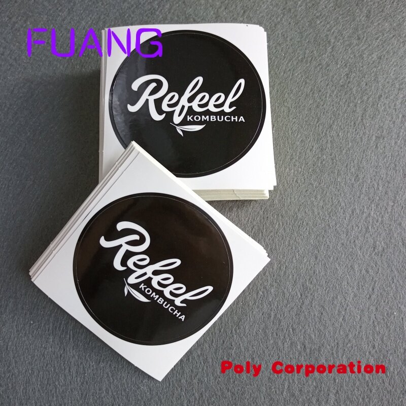 Custom  color logo print label adhesive sticker with brand name