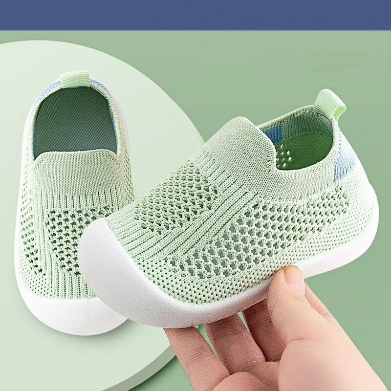 Sepatu berpori kasual untuk bayi balita, sepatu kets bayi balita laki-laki dan perempuan, sepatu Sneakers jaring Sol empuk nyaman antiselip untuk bayi balita 2023