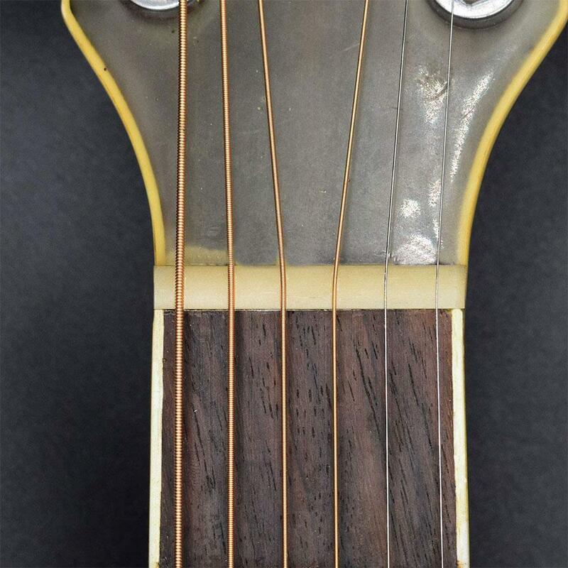 Tuerca de hueso sin blanquear para guitarra acústica, sillín folclórico de 43/44/45mm, 72/74/76mm, Luthier, bricolaje, constructor de puente