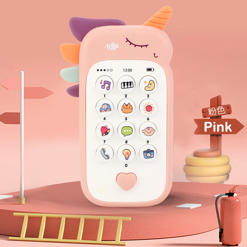 Baby Phone Toys Bilingual Music Telephone Sleeping Artifact Simulation Phone for Kids Infant Early Educational Toy Kids Gifts