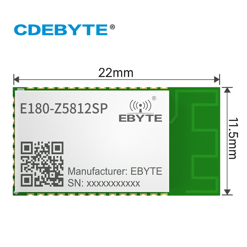 10 buah TLSR8258 2.4GHz Transceiver nirkabel ZIGBEE3.0 E180-Z5812SP 200m modul ZigBee penerima 12dBm PCB lubang stempel RFID IoT