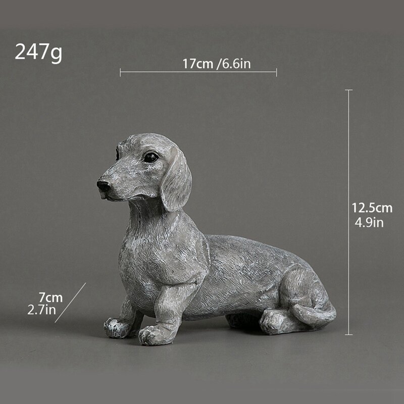 Hondengeschenken Tuindecor-Hondenstandbeeld Buiten Voor Tuin Tuin Gazon Decor, Huisdier Gedenkteken Sculptuur