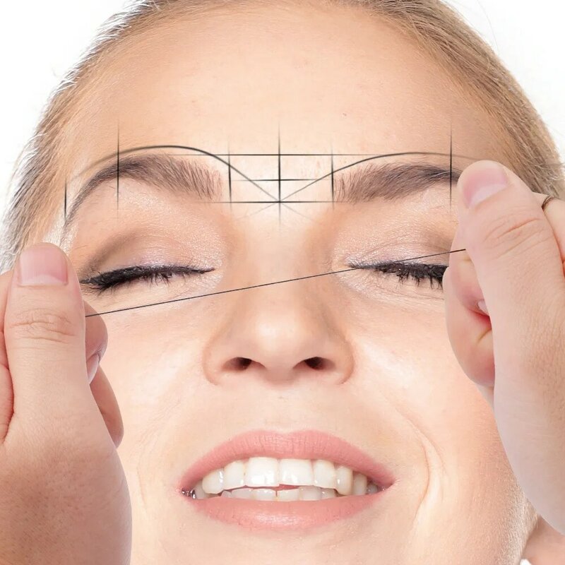 MAPPING STRING Microblading Pre Inked 10m Pre Inked Tattoo for String Mapping Eyebrow Marker Thread Tattoo Brows Point