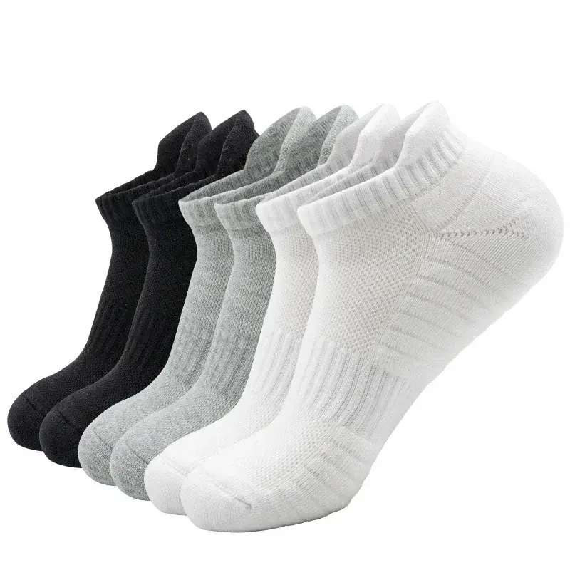 Black -and -white socks in summer thin pile of pile of cotton medium  electric heating socks
