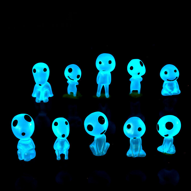 Heißer Verkauf neue Halloween Ghost Puppe Harz Glow-in-the-Dark-Ornament kreative Glow-in-the-Dark-Aliens Desktop kleine Ornamente