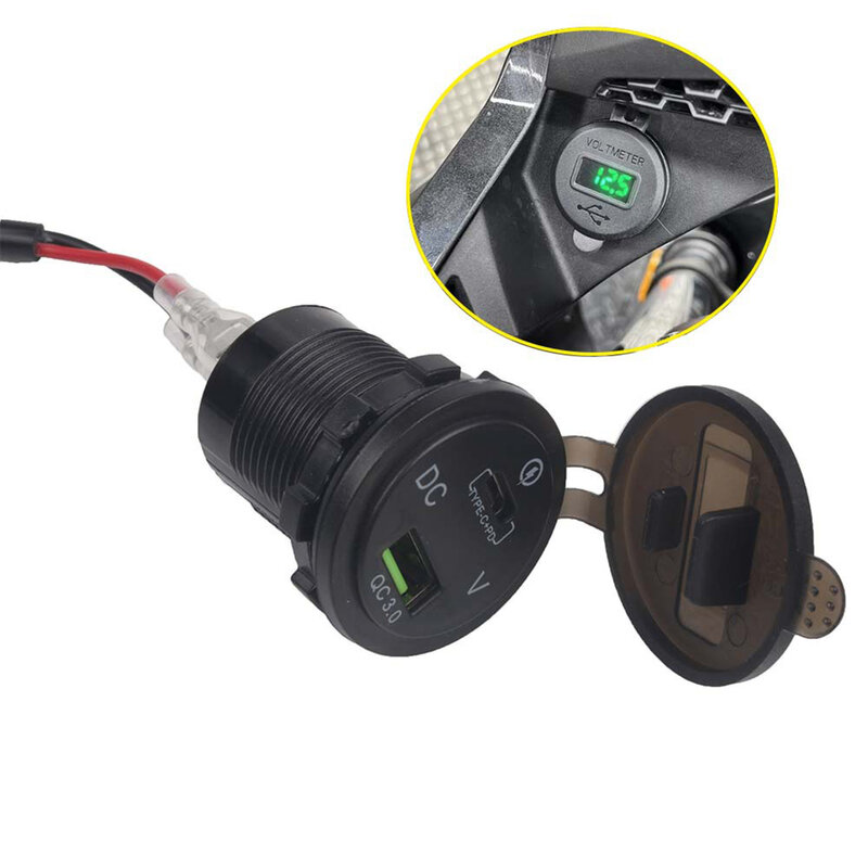 For Honda Cb500X Motorcycle Dual USB Charger Socket Adapter With Voltage Meter 2024 Hot Sale Brand New And High Quality