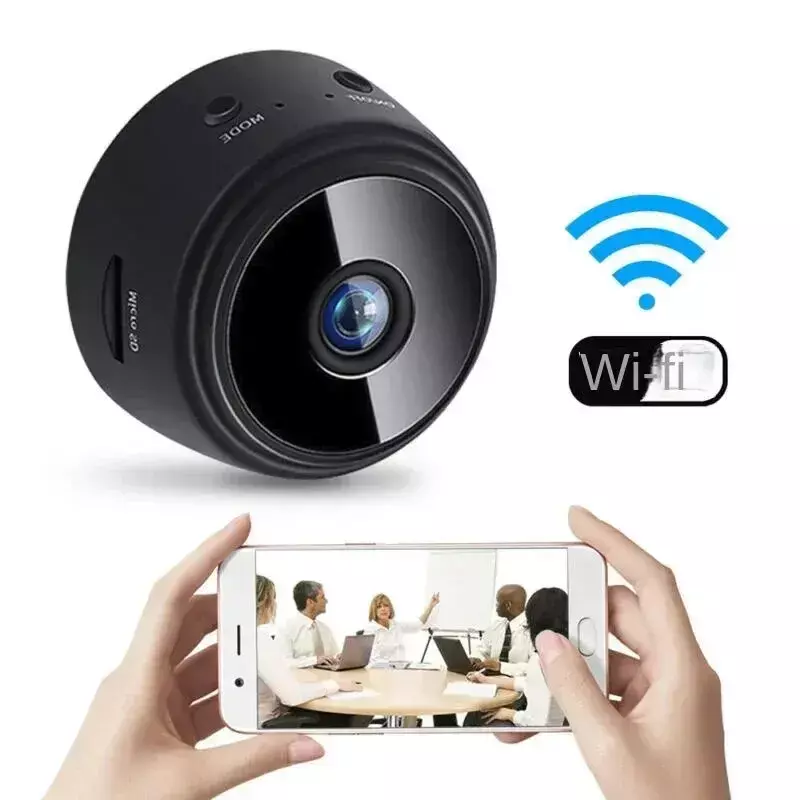 A9 Mini câmera sem fio, 2MP, monitoramento Wi-Fi, proteção de segurança, monitor remoto, filmadoras, vigilância por vídeo, casa inteligente