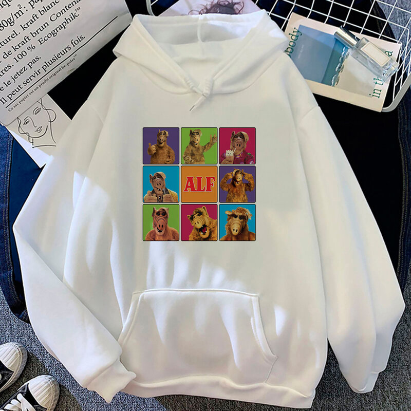 Alf hoodies women aesthetic vintage anime clothes Pullover female aesthetic sweatshirts