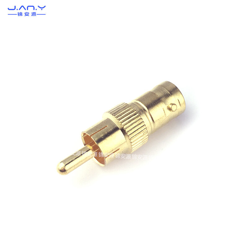 1 piece Pure copper gold plated BNC female to RCA Male audio and video coaxial connector Q9 female to AV male SDI adapter