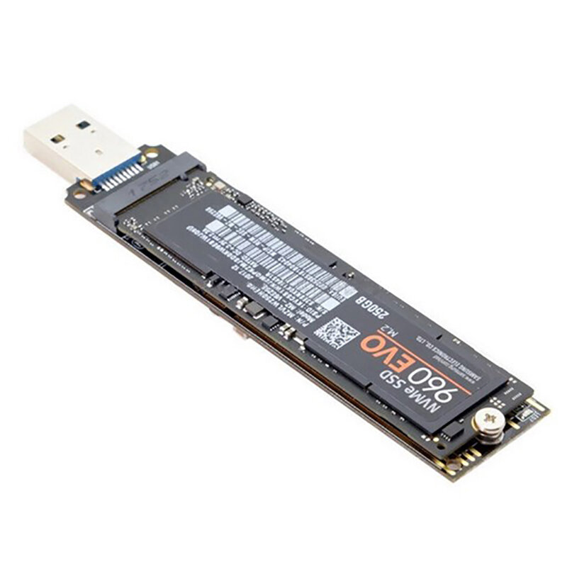 M.2 USB 3.1 SSD อะแดปเตอร์ M.2 NVME PCIe SATA Dual โปรโตคอล RTL9210B SSD สำหรับ2230 2242 2260 2280 NVME SATA M.2 SSD Adapter