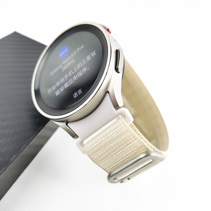 Ремешок спортивный Alpine для Samsung Galaxy Watch 6/5/4 44 мм 40 мм 5pro 45 мм, нейлоновый браслет G для Galaxy watch 6 Classic 43/47 мм