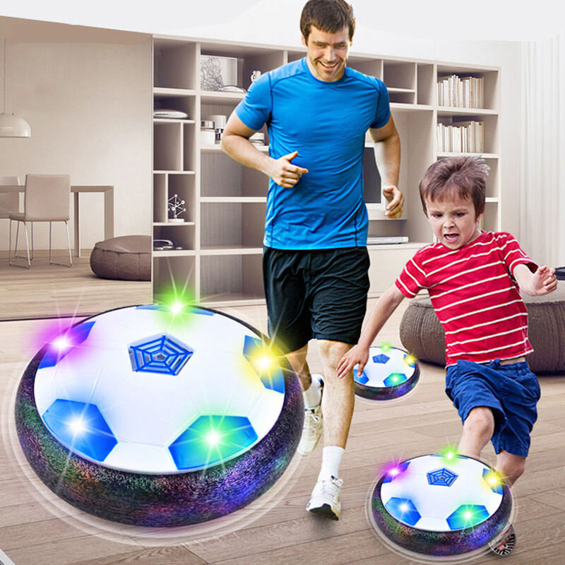 كرة القدم الكهربائية العائمة للأطفال ، لعبة كرة القدم تحوم ، LED وامض ، ألعاب رياضية للأطفال في الهواء الطلق وداخل قاعة ، لعبة للأولاد