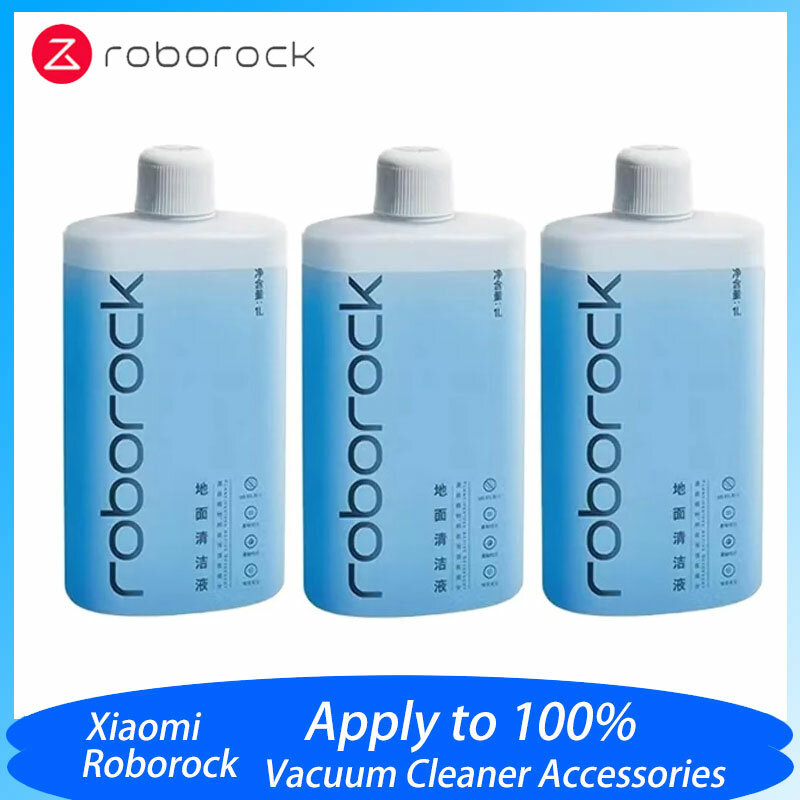 محلول تنظيف الأرضيات Roborock للمكنسة الكهربائية ، ممسحة روبوت مضادة للبكتيريا ، قطع غيار منظف أصلية ، S7 MaxV Ultra ، Dyad ، S7 ، 1l