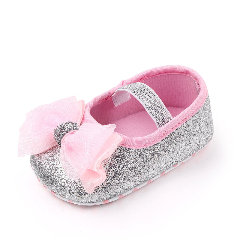 Buty księżniczki niemowlęta dziewczynki motylkowy węzeł wiosna jesień miękkie dno antypoślizgowe niemowlę noworodki łóżeczko pierwsze chodziki buty dziecięce