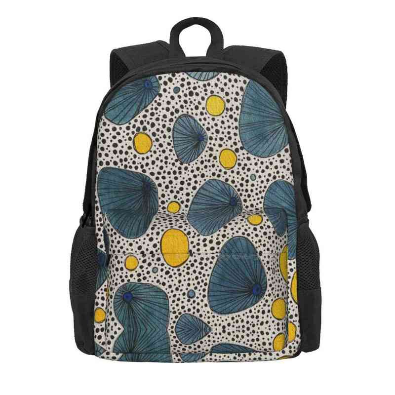 Tysiące kropek plecaki do szkoły nastoletnich dziewcząt torby podróżne Lela64 kropki żółty niuans turkus