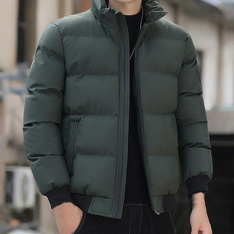 Mantel Jaket Saku Tebal Populer Temperamen Mantel Pria Super Lembut Streetwear Warna Solid