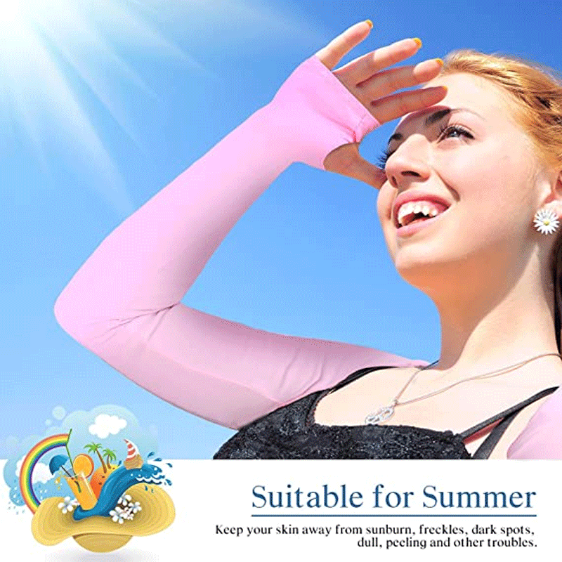Maniche a scialle ultrasottili maniche a braccio lungo in seta di ghiaccio guanti traspiranti protezione solare protezione solare copertura per le mani manicotto per sport all'aria aperta