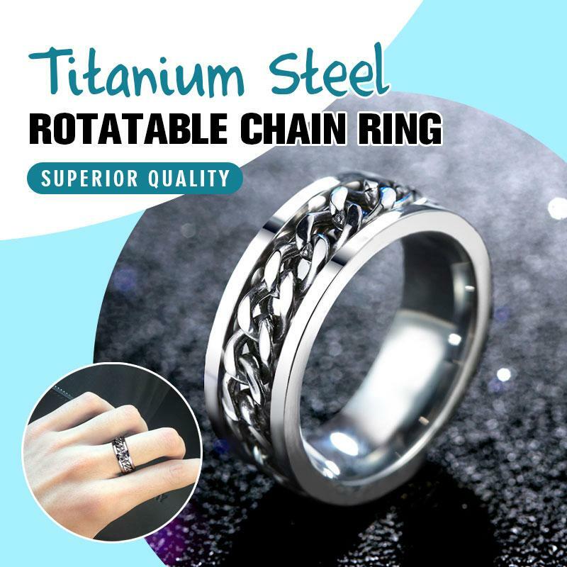 Titanium steel swivel stainless steel swivel open beer open wine chain ring cool swivel bottle opener ring