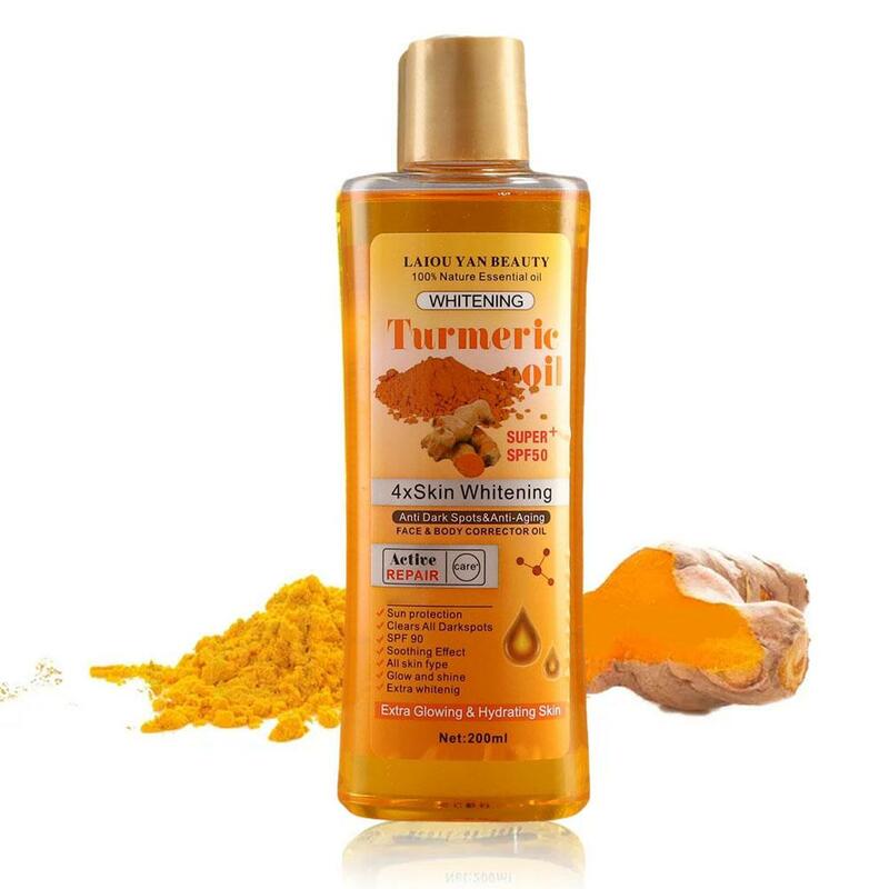 Turmeric Remove Dark Spots Essential Oil For Women Moroccan Ginger Anti Wrinkle Serum Men Whitening Moisturizing Skin Care 200ml