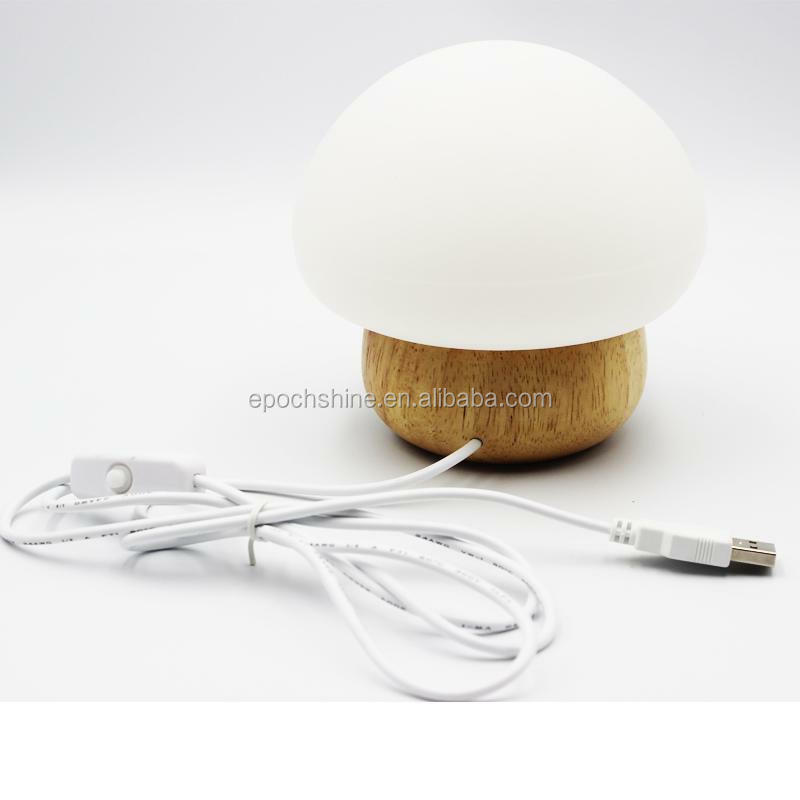 Lâmpada de mesa em forma de cogumelo para quarto, Smart Home Night Light, Chapeamento Mushroom Reading Lamp, Iluminação moderna