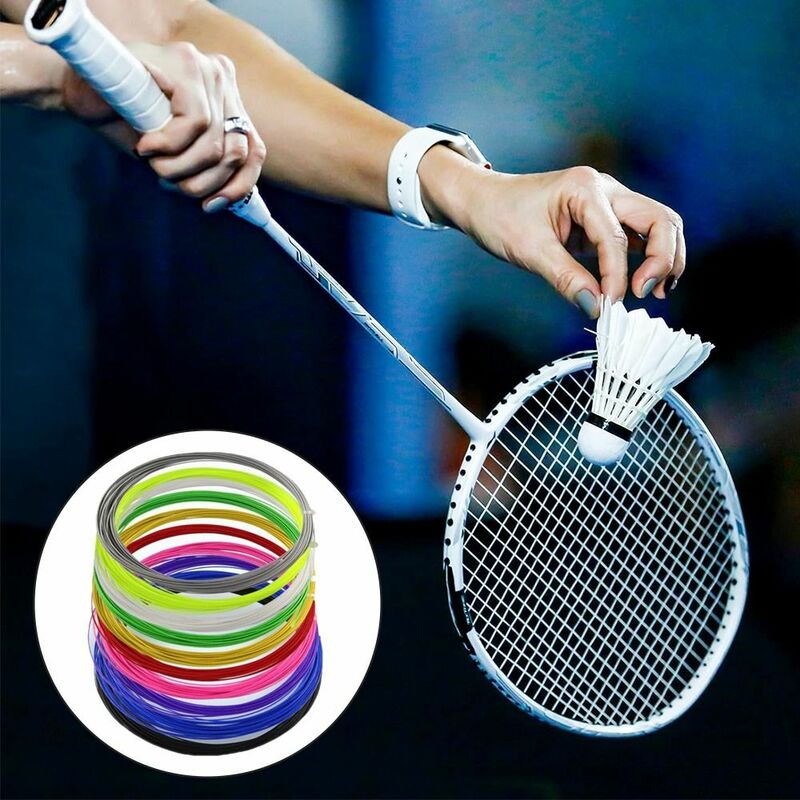 Wysoka elastyczność żyłka do badmintona wytrzymała, amortyzująca nylonowa paletka do badmintona linia rakieta sportowa