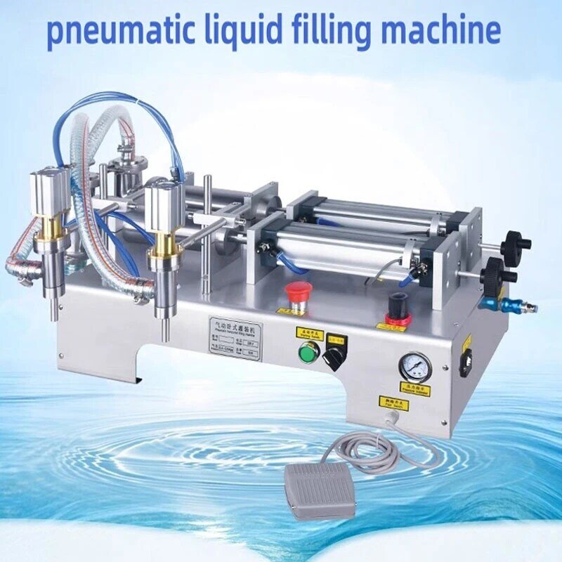Automatic Filling machine double nozzle fill Liquid large Rotary Valve quantitative filling and packing machine equipment