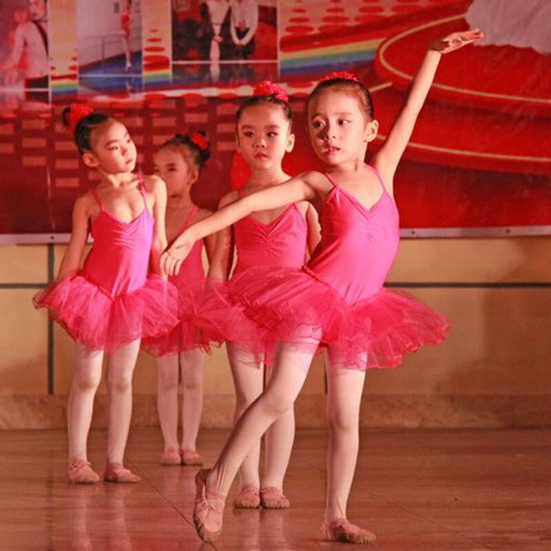 Yellow Sky Blue White Green Hot Pink Red Swangirldance Child Professional Tutu Leotard Girls