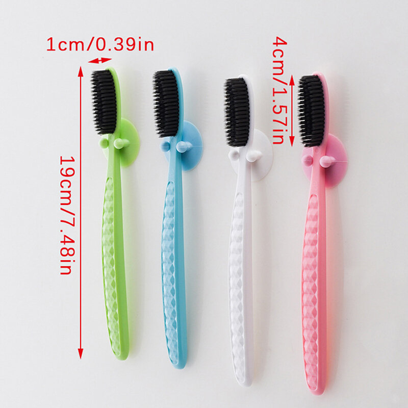1PC Large Head Toothbrush Korean Original Tooth Brush With Travel Case Adult Charcoal Biodegradable Oral Health Cleaning