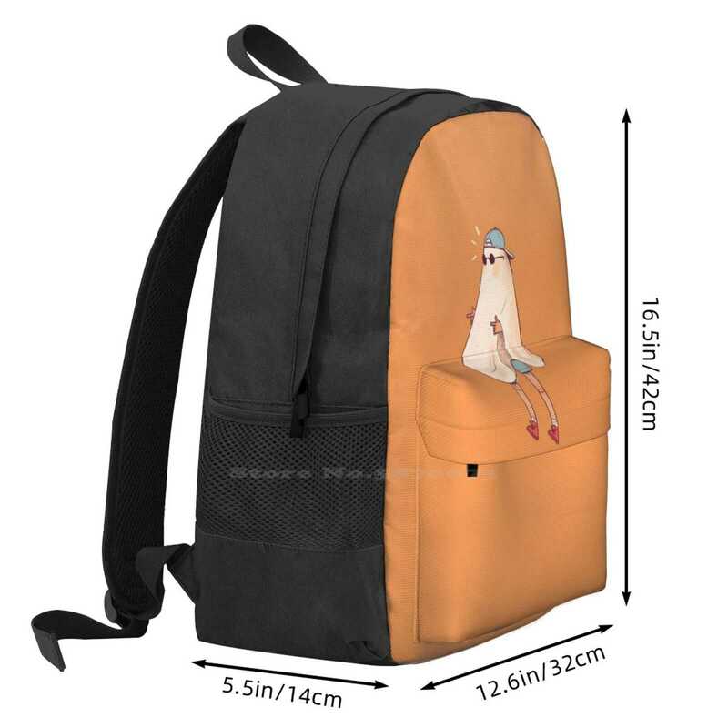 حقيبة ظهر رائعة مع تصميم شبح للمراهقات والفتيات ، حقيبة سفر لجميع الأطفال