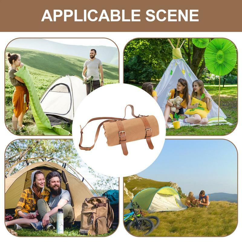 Outdoor Picnic Mat Foldable Canvas Blankets For Park Beach Hiking Equipment Resting Mat For Travelling Parks Beach Picnics
