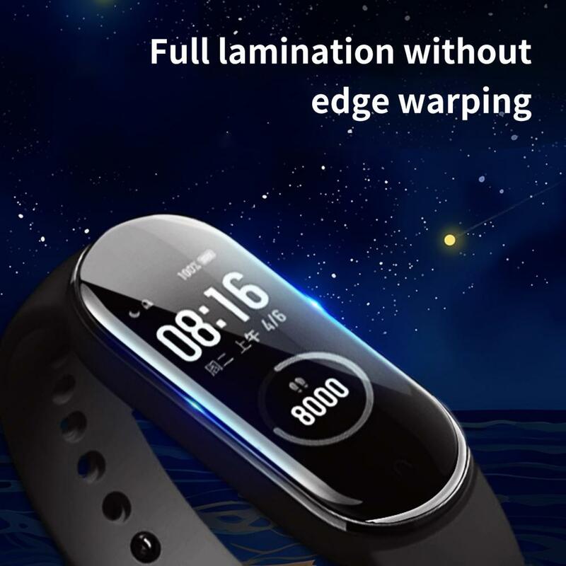 Jam tangan pintar Film layar jam tangan pintar antigores Ultra tipis Film pelindung lembut untuk Mi Band 6/7/7 NFC