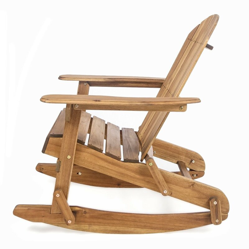 Vivian outdoor Acacia wood Adirondack rocking chair-