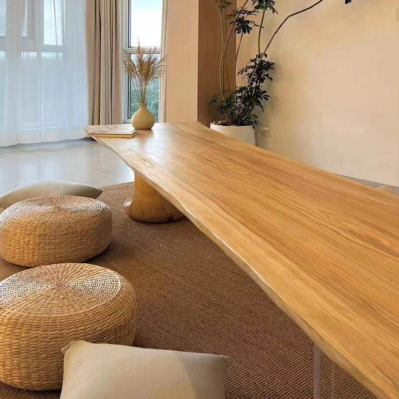 Mesa de café suspensa acrílica de madeira maciça, mesa baixa estilo japonês, mesa de chá para sala de estar, apartamento pequeno, mesa de chá, tatami