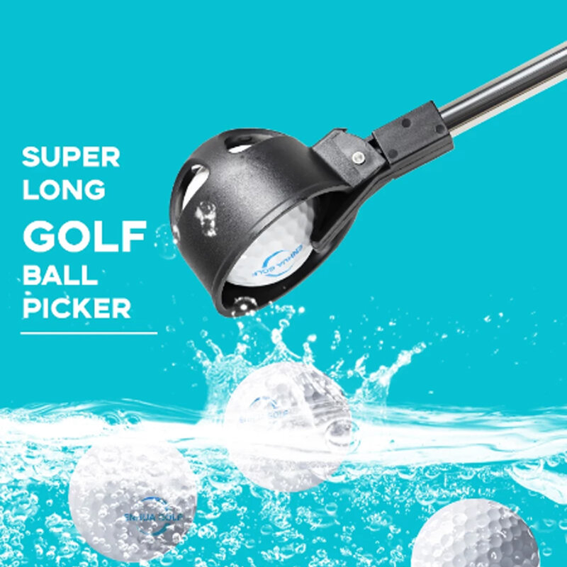 แบบพกพา Golf Ball Retriever สแตนเลสทนทาน4ขนาด Telescopic กอล์ฟ Picker Pick Up เครื่องมืออุปกรณ์กอล์ฟ