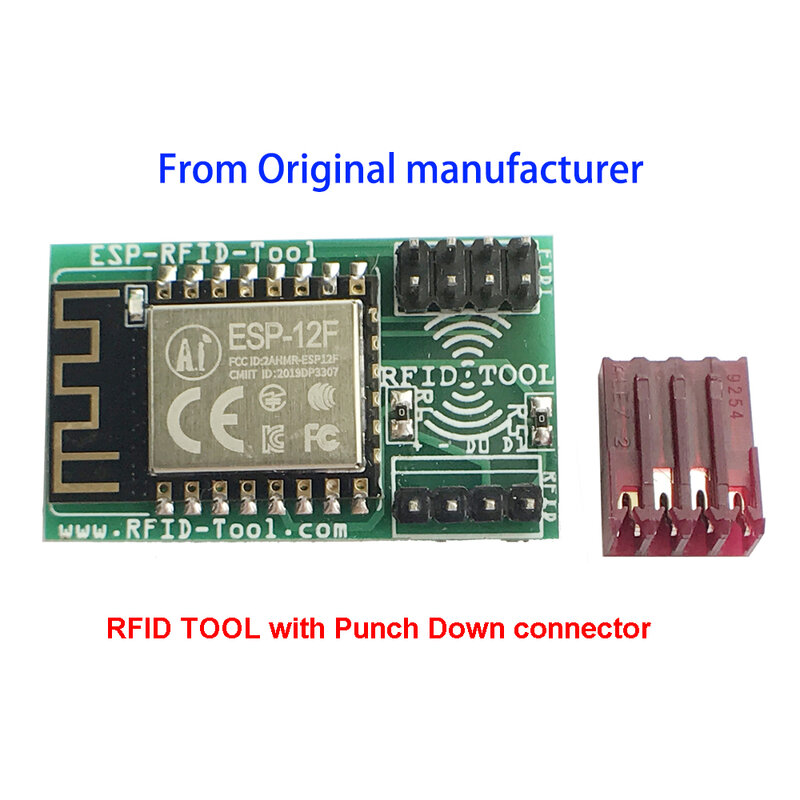 Lecteur et graveur de cartes à puce RFID ESP, à faible coût, avec connecteur poinçon vers le bas