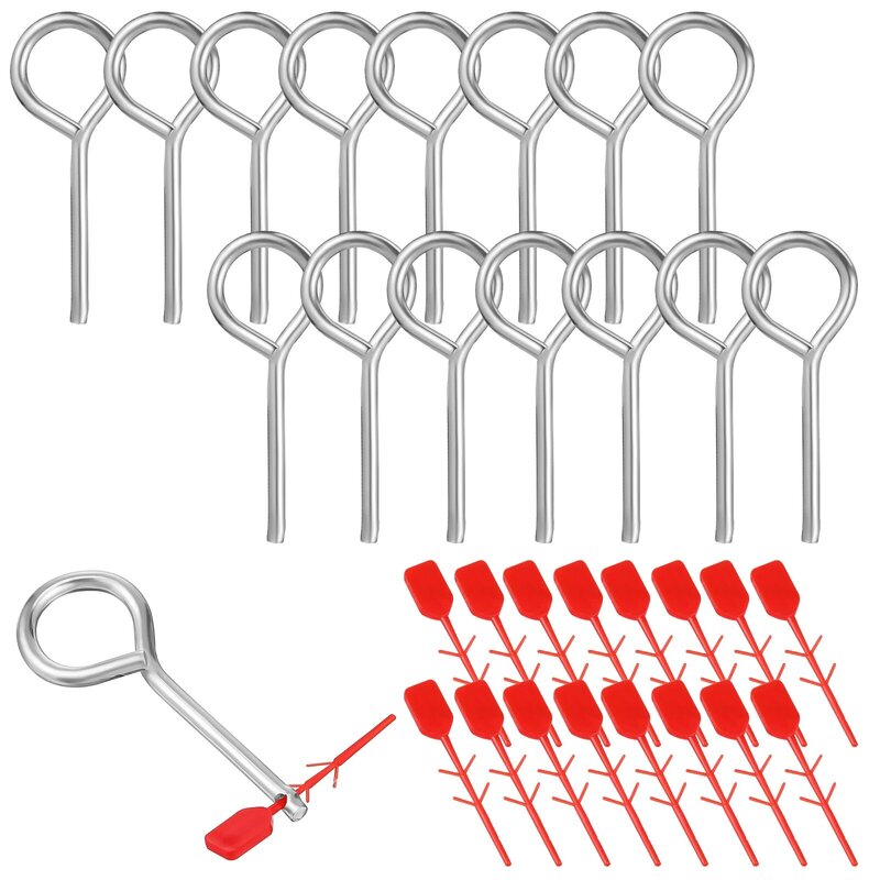 15 Sets Plastic Latch Fire Extinguisher Pull Pins for Equipment Lock Extinguishers Dowels