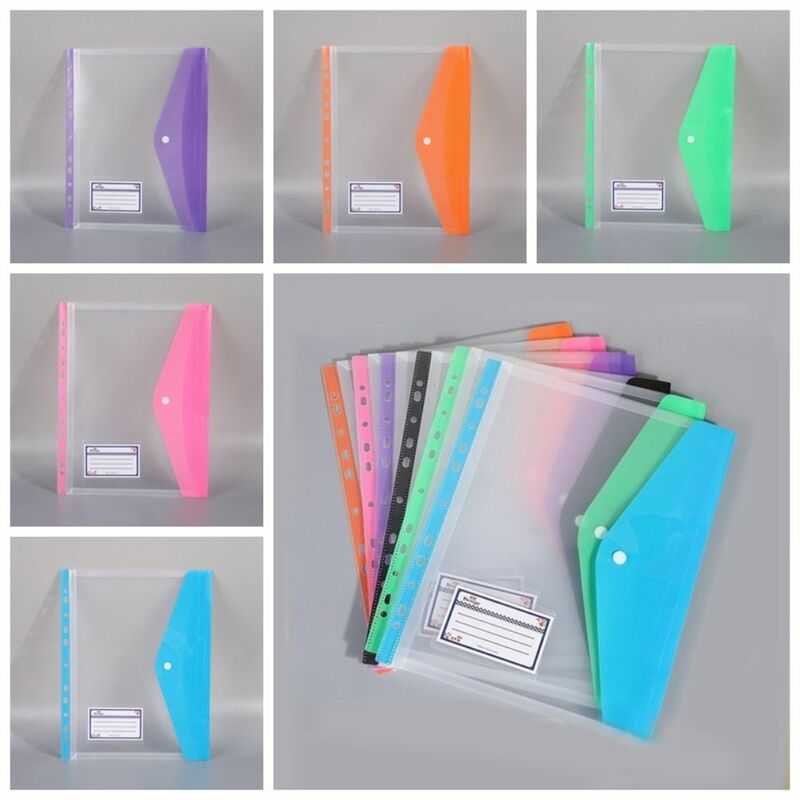 6 szt. Papierowy Organizer A4 teczki portfelowe portfelowe portfelowe portfelowe torby kopertowe kolorowe wodoodporne