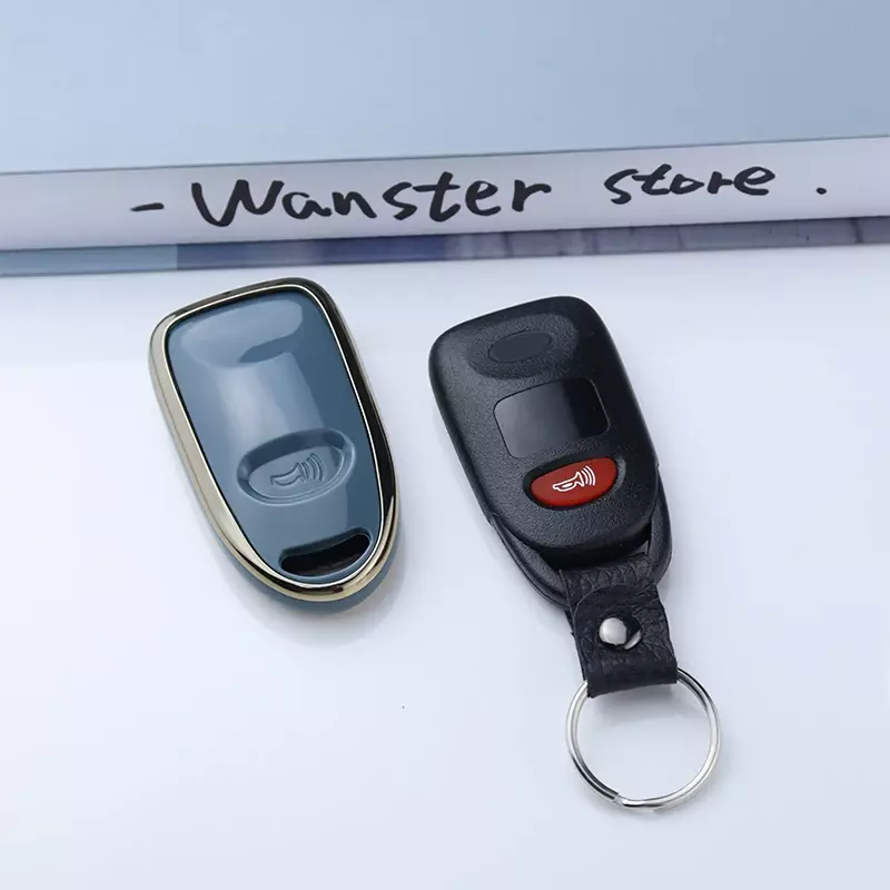 Coque de clé à distance de voiture pour Hyundai, 2 + 1, 2, 3, 4 boutons, coque Fob, Kia 4.3, son macMiSanta FE Carens 2007, 2008, 2009, 2010, 2011