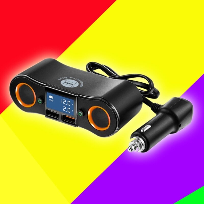 Удобный автомобильный зарядный USB-адаптер для автомобильного зарядного устройства для путешественников