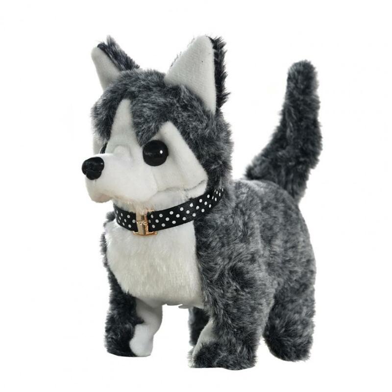 Electric Dog Plush Toy Simulated Electric Husky Dog Simulated Walking Electric Husky Dog Plush Toy for Soothing for Boys